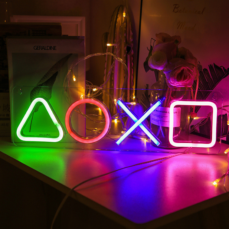 Gaming Neon Light Bedroom Decor USB Powered LED Neon Lamp for Game Room Wall Decor Living Room Bar Party Decoration NE010