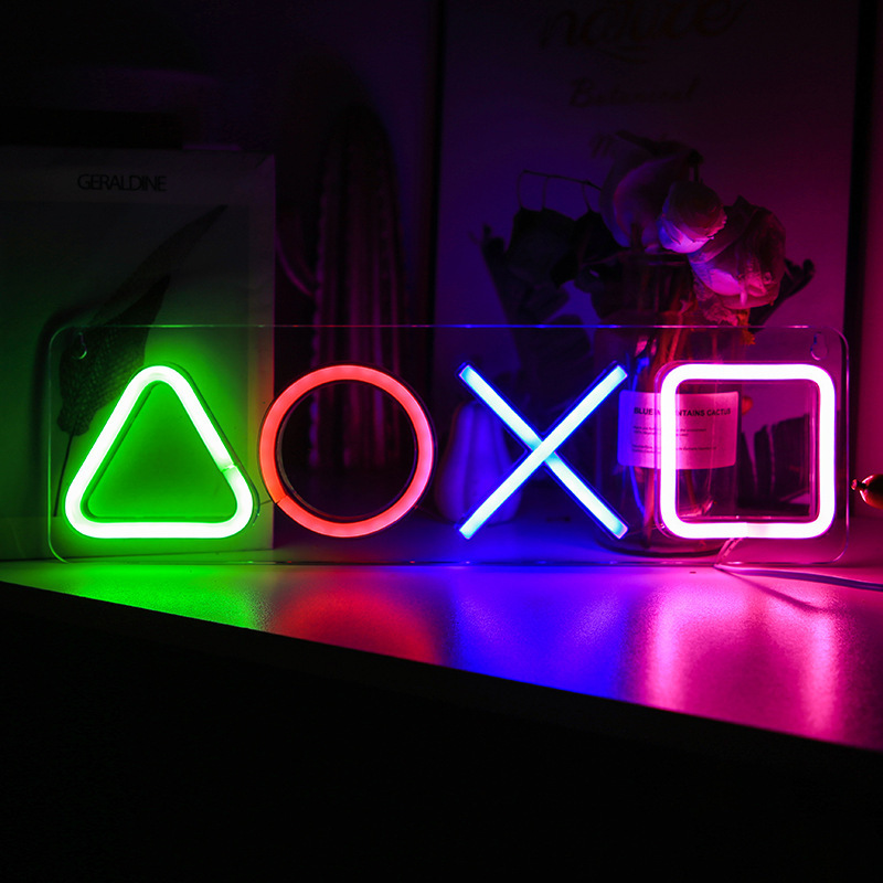 Gaming Neon Light Bedroom Decor USB Powered LED Neon Lamp for Game Room Wall Decor Living Room Bar Party Decoration NE010