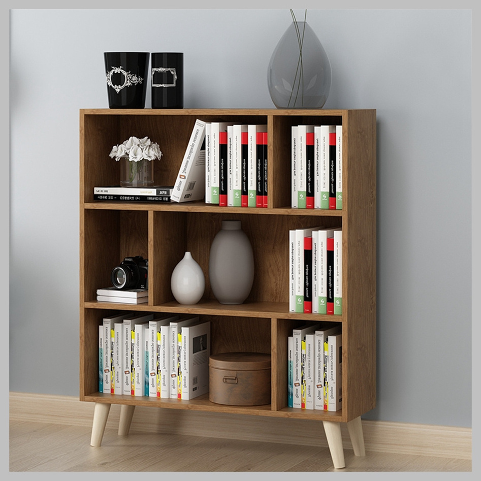 hot book shelf 4 tiers solid wood cabinet bookcase with various styles large storage