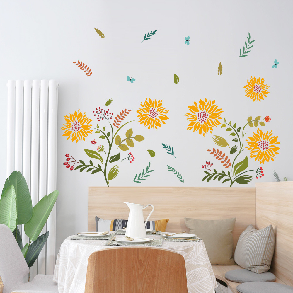 Animal Wall Decals Jungle Wall Stickers Tree Elephant Giraffe Lion Wall Sticker Decor For Kids