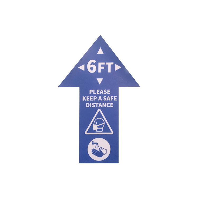 Social Distancing/Keep Safety Floor Decal Stickers Anti-Slip Floor Sign Stand Here Vinyl Wall Sticker Wall Decal