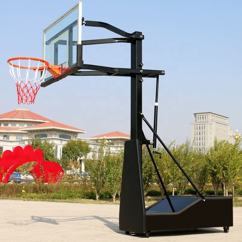 Professional training game outdoor portable basketball hoops stand adjustable foldable basketball hoop set