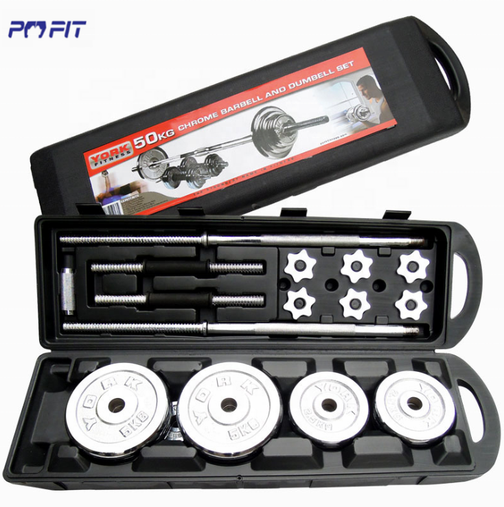 Adjustable dumbbell Kit De Mancuernas Pesas Con Barra Discos Ejercicio Gym 20kg 30kg pesas