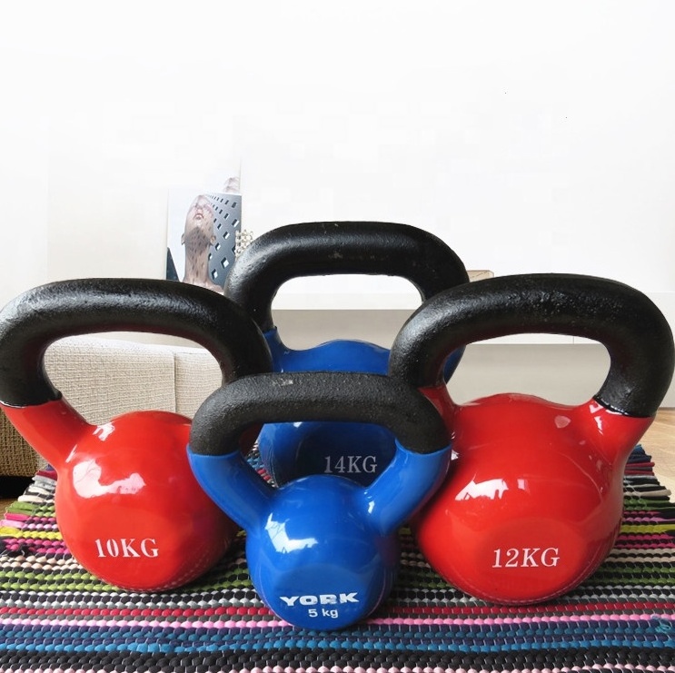 Weightlifting gym neoprene coated power training kettle bell set 20kg 24 kg 32kg 40kg dumbbell y kettlebell for bodybuilding