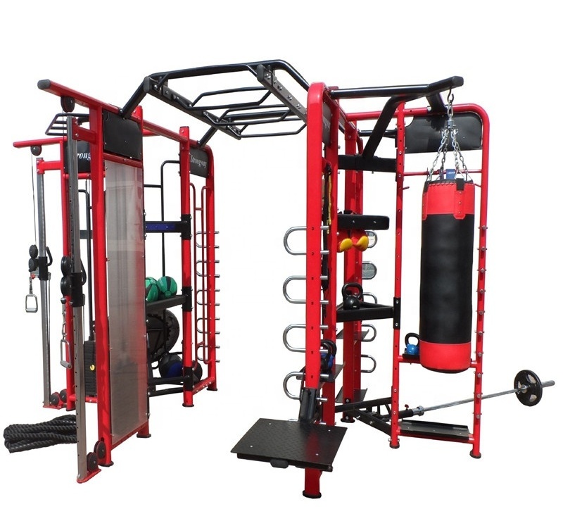 Multi functional trainer gym fitness crossfit power cage synrgy 360 multi station cf rack gym rack equipo de gimnasio