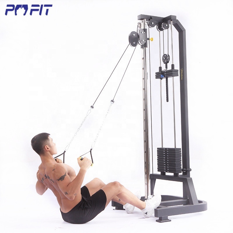 Muti functional lat pull down machine trolley arms power rack wall mount cable station pull-up racks