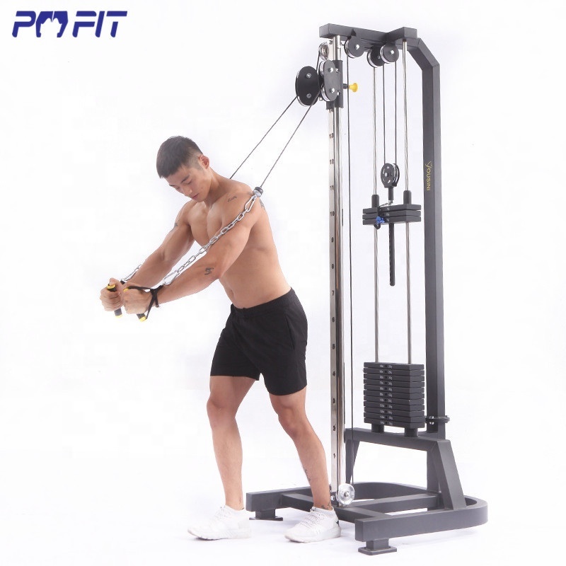 Muti functional lat pull down machine trolley arms power rack wall mount cable station pull-up racks