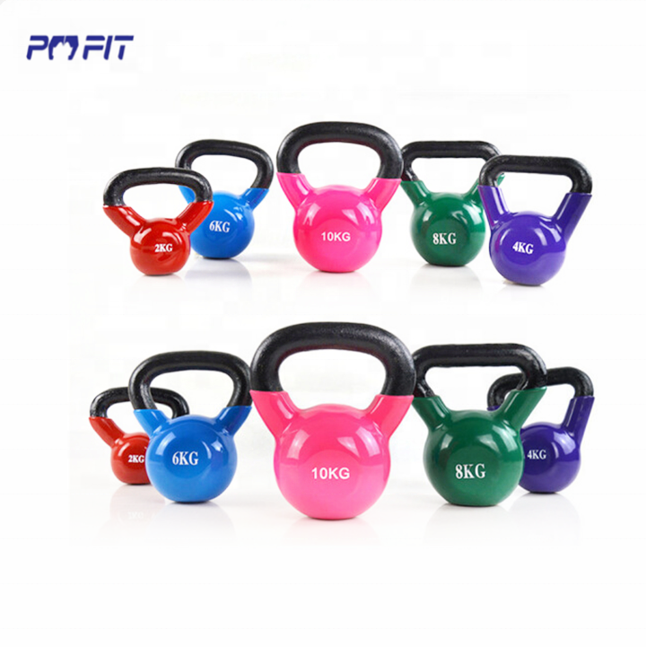 Weightlifting gym neoprene coated power training kettle bell set 20kg 24 kg 32kg 40kg dumbbell y kettlebell for bodybuilding