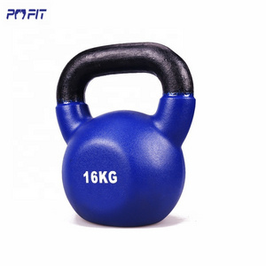 Weightlifting gym neoprene coated power training kettle bell set 20kg 24 kg 32kg 40kg dumbbell y kettlebell for bodybuilding