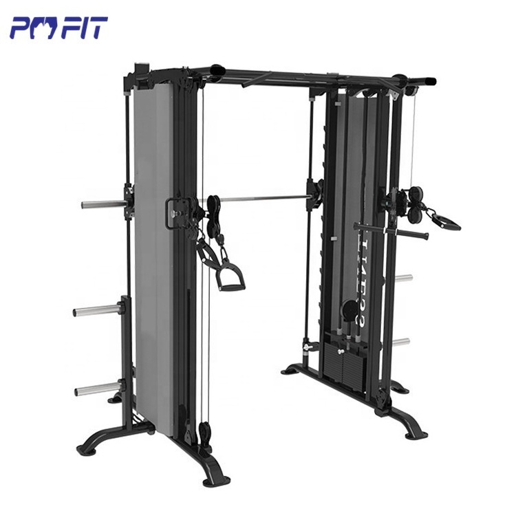 Bodybuilding muti functional smith machine price cable station gym equipment cheap cable crossover machine