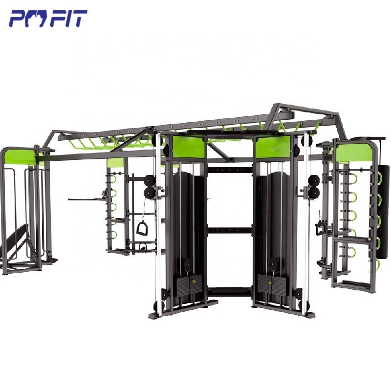 Multi functional trainer gym fitness crossfit power cage synrgy 360 multi station cf rack gym rack equipo de gimnasio