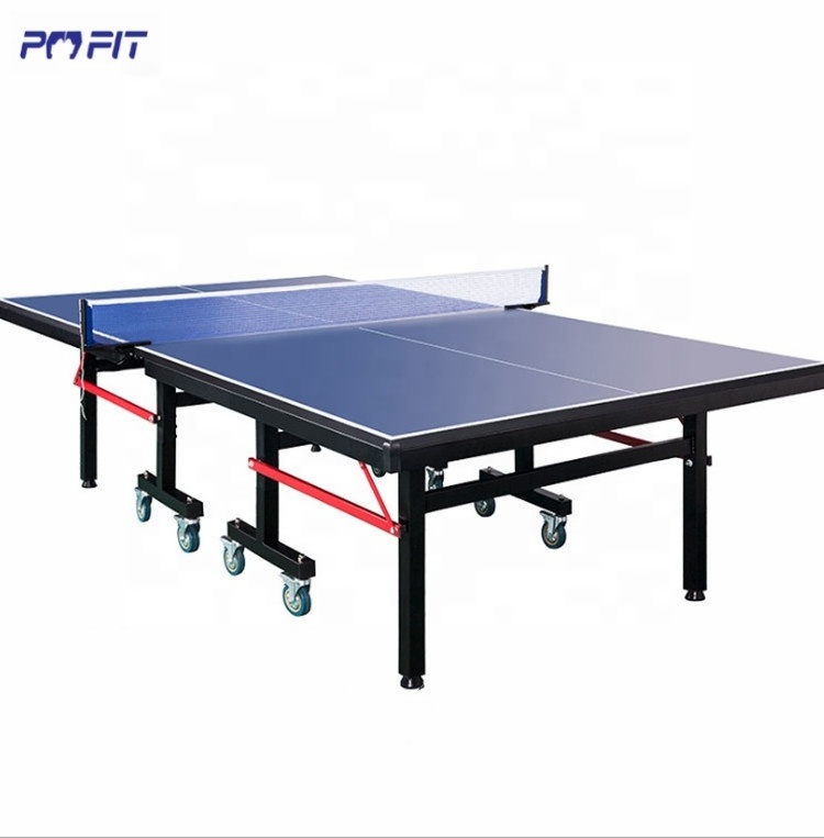 HDF MDF movable durable 25mm thickness indoor foldable table tennis for home