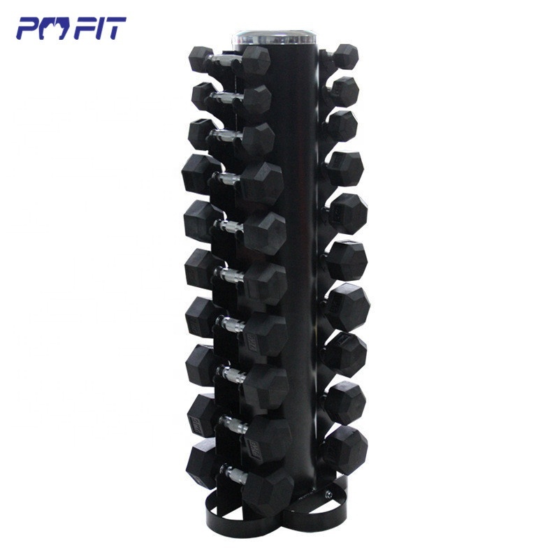 Dumbbell rack stand estante para mancuernas gym fitness dumbbell rack set de mancuernas hexagonales con rack