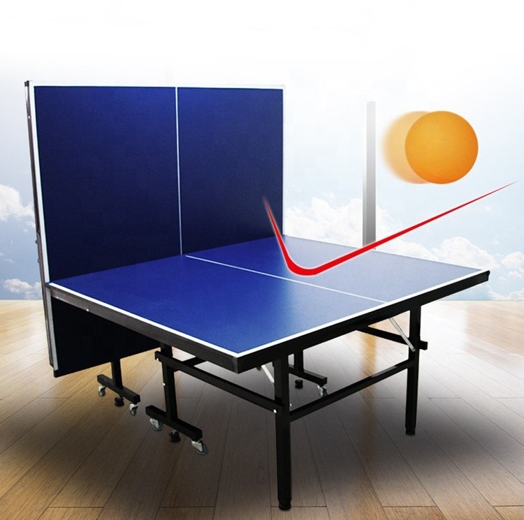 HDF MDF movable durable 25mm thickness indoor foldable table tennis for home