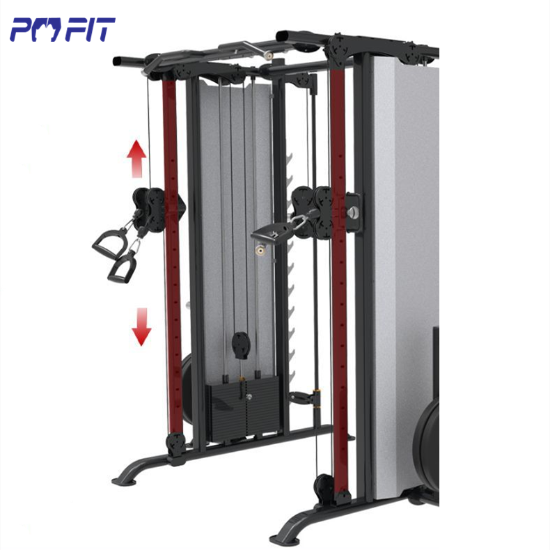 Bodybuilding muti functional smith machine price cable station gym equipment cheap cable crossover machine