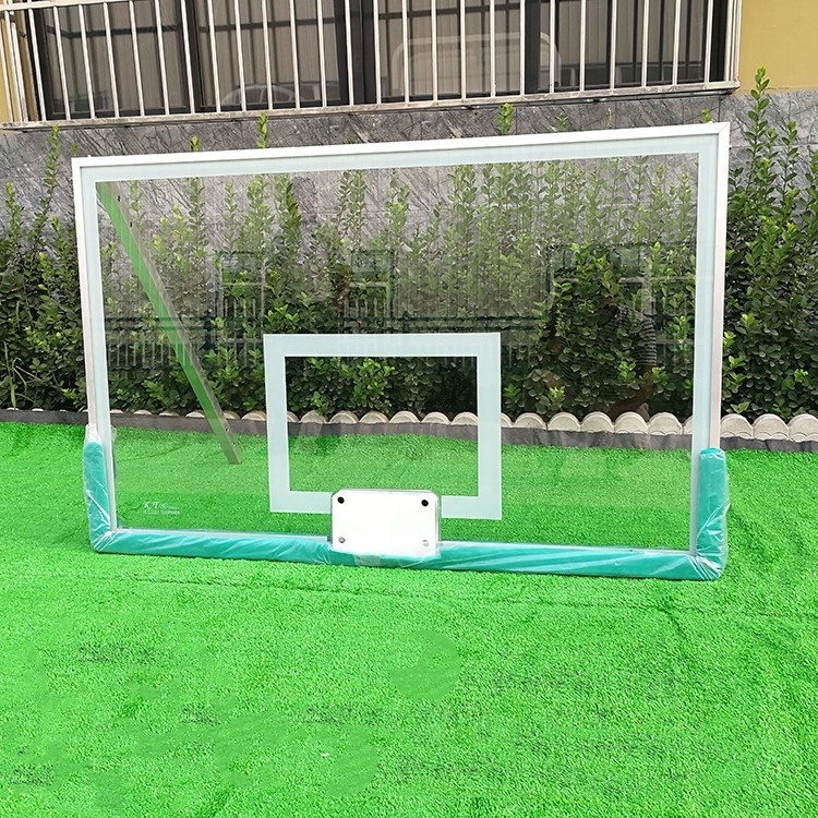 Tempered glass basketball hoop backboard 12mm fiberglass basketball board