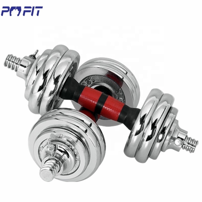 Adjustable dumbbell Kit De Mancuernas Pesas Con Barra Discos Ejercicio Gym 20kg 30kg pesas