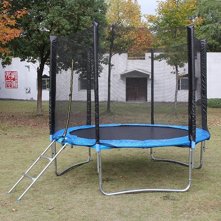 Factory wholesale outdoor huge trampoline children 8ft 10 ft 12ft 14ft round tumble track trampoline