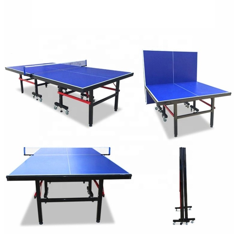 HDF MDF movable durable 25mm thickness indoor foldable table tennis for home