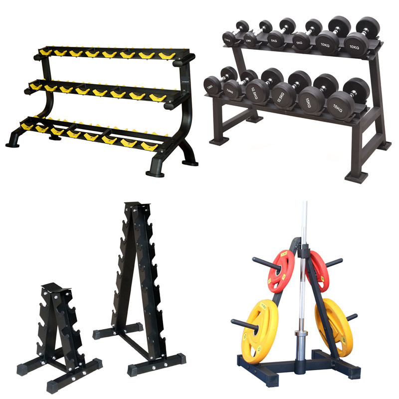 Dumbbell rack stand estante para mancuernas gym fitness dumbbell rack set de mancuernas hexagonales con rack