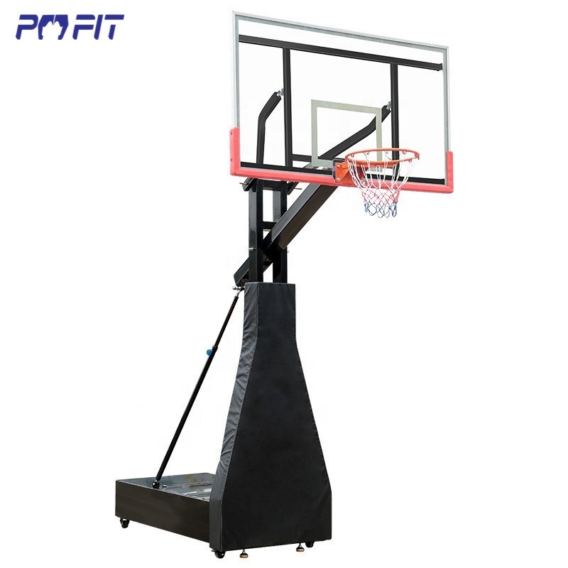 Movable height adjustable portable basketball stand outdoor school children used basketball hoops for sale