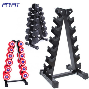 Dumbbell rack stand estante para mancuernas gym fitness dumbbell rack set de mancuernas hexagonales con rack