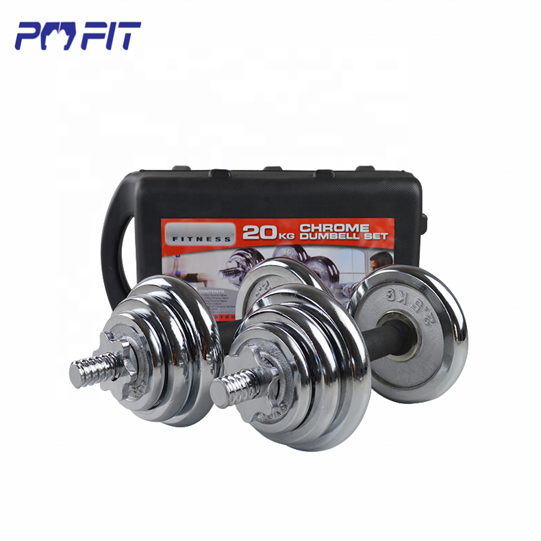 Adjustable dumbbell Kit De Mancuernas Pesas Con Barra Discos Ejercicio Gym 20kg 30kg pesas