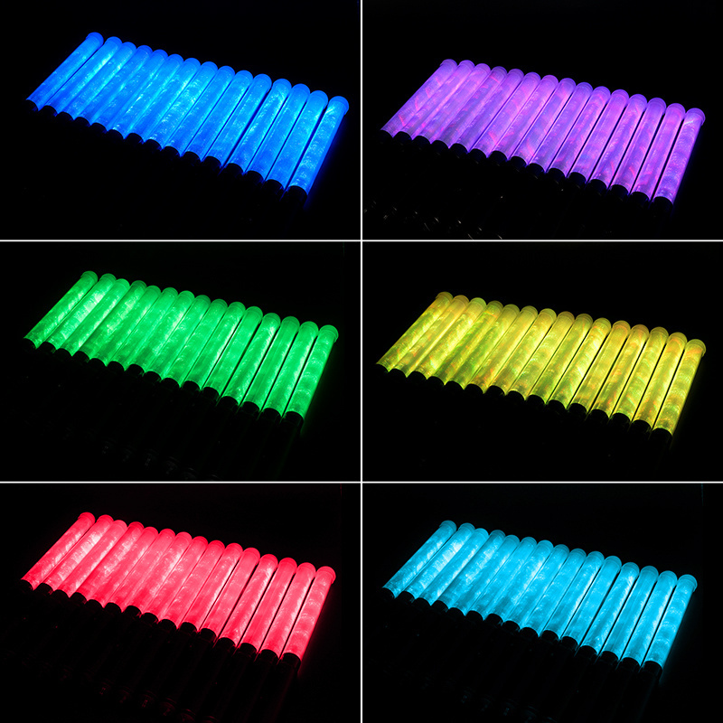 Flashing Led Sticks Party Light Lantern Concert Lighting up Cheering Sticks Toys Handle Silicone Glow Stick