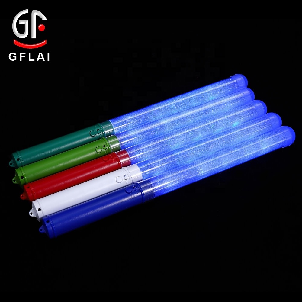 Event Concert Supplies Custom Logo DMX512 Computer Programmable Remote Controlled Cheering RGB LED Light Up Foam Stick Baton