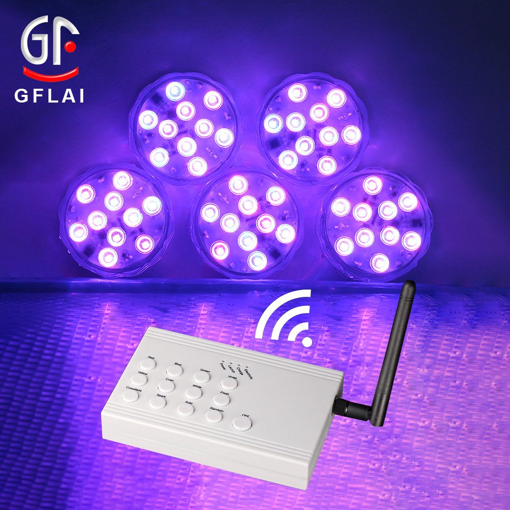 APP DMX Submersible Led Lights With Remote Wedding Centerpieces Submersible Tea Lights Pool Party Submersible Led Lights