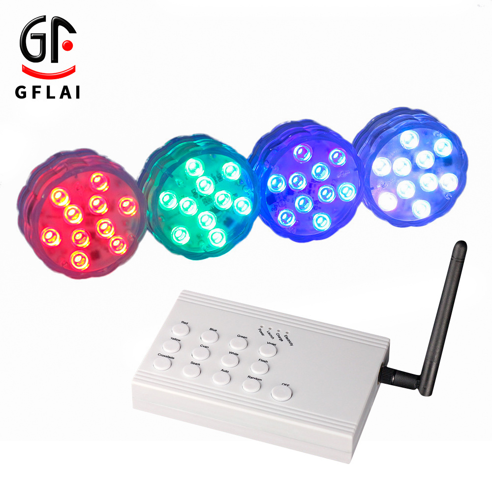 APP DMX Submersible Led Lights With Remote Wedding Centerpieces Submersible Tea Lights Pool Party Submersible Led Lights