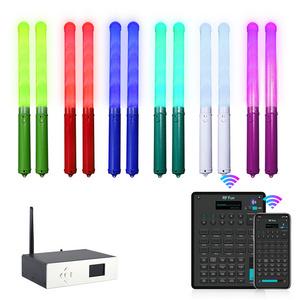 New Products 2024 Phone App Controlled Led Light Stick 15 Colors DMX Reusable Flashing Glow Stick for Party Concert Celebration