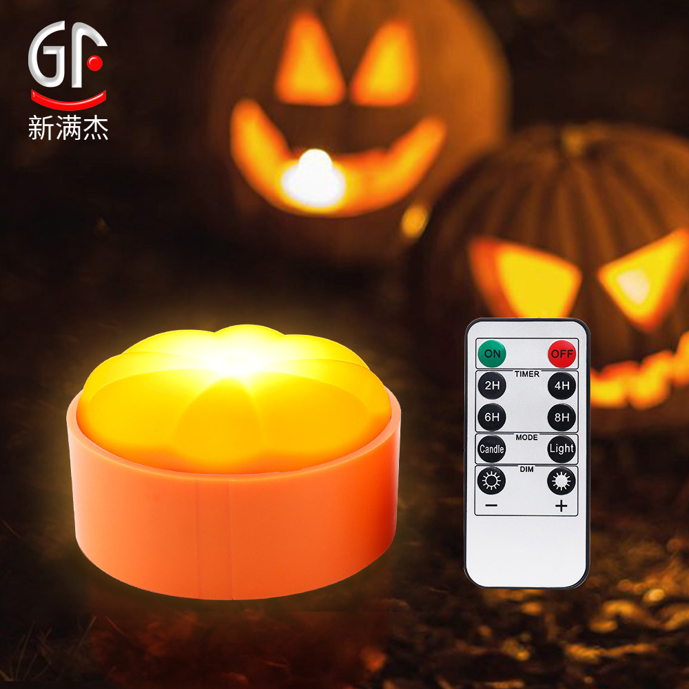 New Orange Halloween Jack-O-Lantern Outdoor Decorations with Remote / Timer LED Pumpkin Light