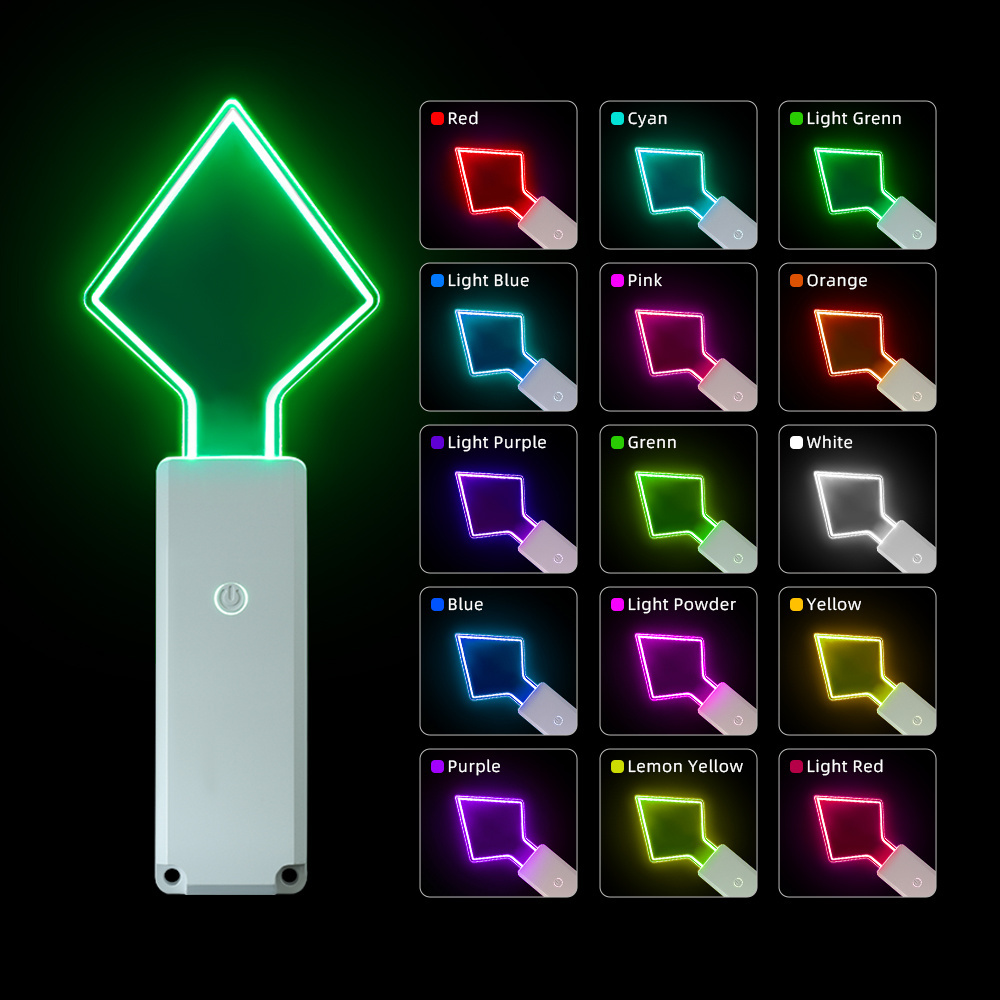 Rave Light Glowing Sticks Glow Green Stick Glowsticks Rechargeable Bulk Pack Up LED Glow Sticks Concert Lights