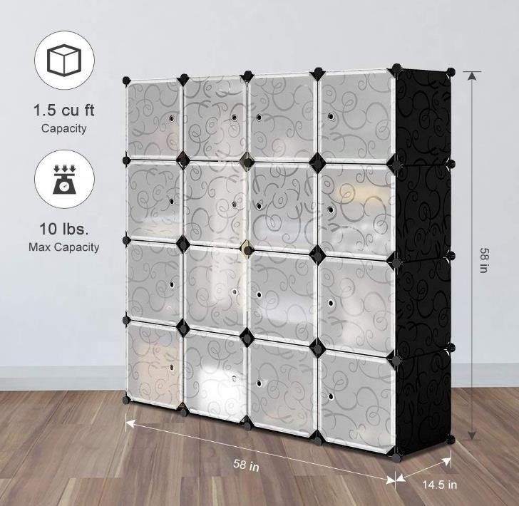 Closet cabinet and modular shelving DIY cube storage system cubes organizer