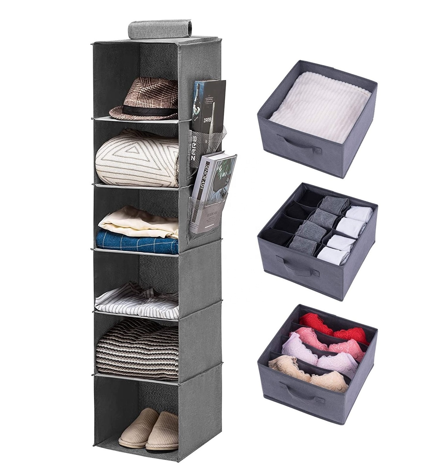 Home Offer Travel Storage Organization Shelf Hanging Closet Organizer Wardrobe