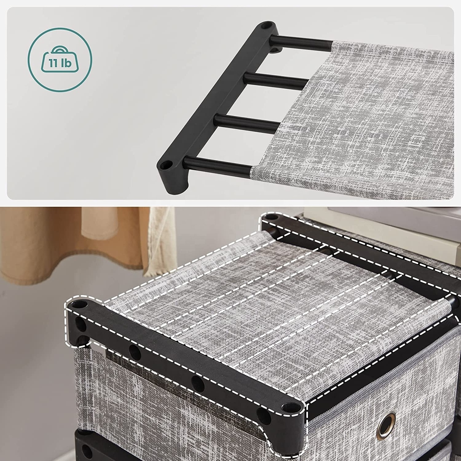 New Portable Folding Non Woven fabric Storage Cube Closet Organizer Shelf 9 Cube drawers organizer