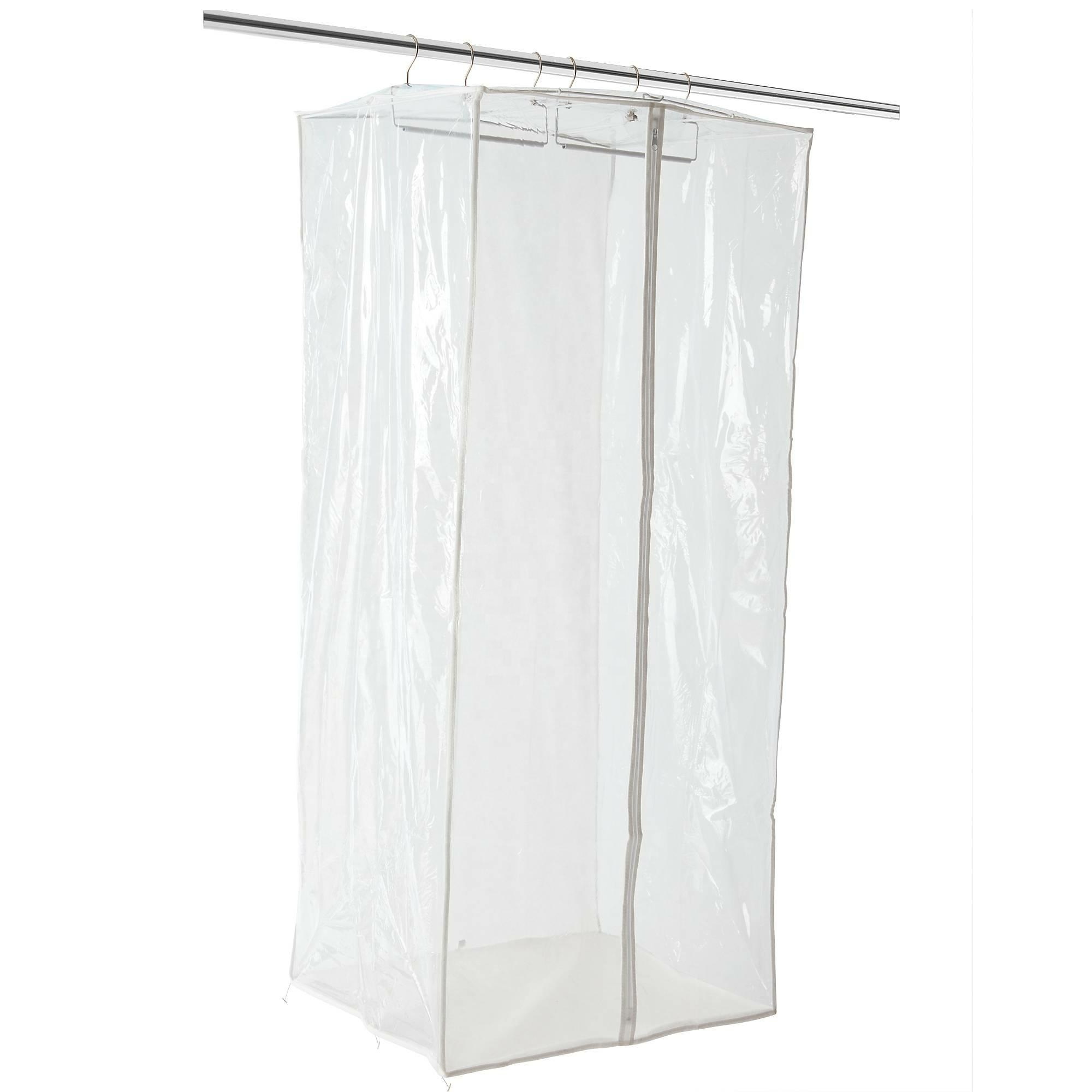 2022 hot selling Clear Garment Bags for Hanging Clothes Transparent Suit Bags for Closet Storage Coat Cover