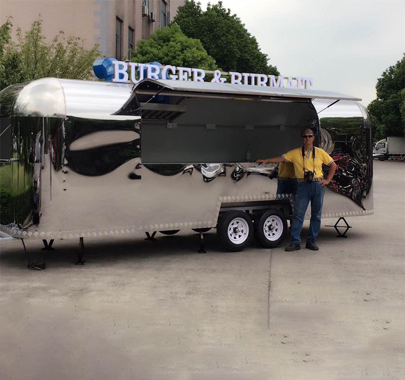 CE Outdoor Mobile Pizza Fast Food Truck Coffee Airstream Food Trailer