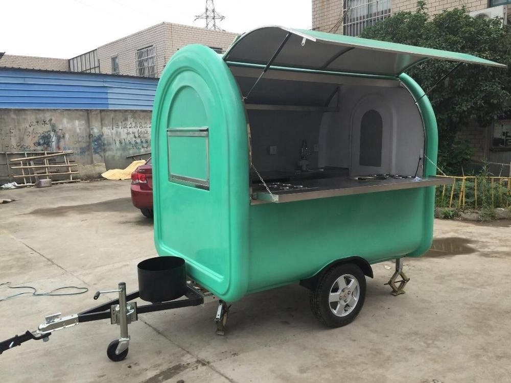 Cheap Price Mobile Food Cart/Snack Food Cart/Round Kiosk Food Trailer