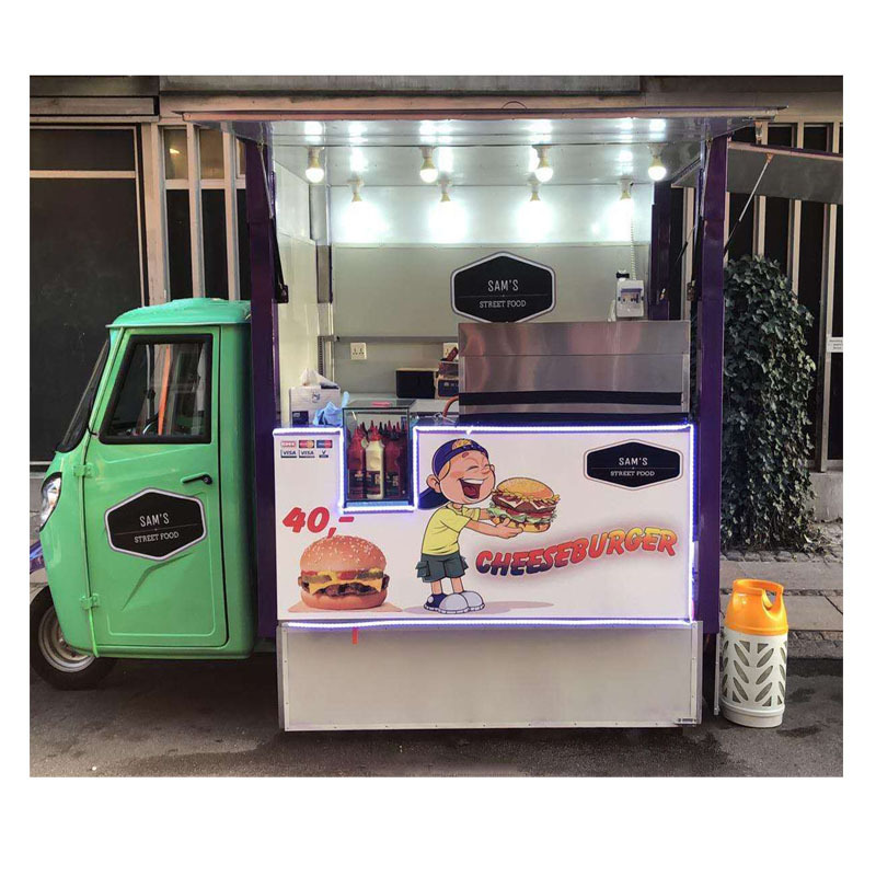 3 Wheeler Piaggio Ape Tuk Tuk Food Truck For Coffee Ice Cream Sale