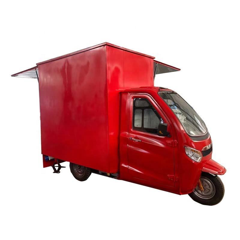 3 Wheel Electric Tricycle Mobile Pizza Food Truck With Full Kitchen Breakfast Vending Van For Sale