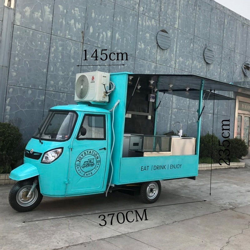 2024 Food truck Mobile 3 wheel motorcycle electric Can Be Sale PIzza Food And Snack And Ice Cream Or Coffee