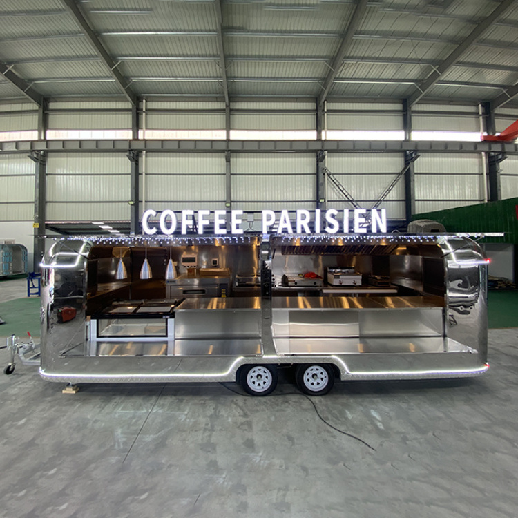 CE Outdoor Mobile Pizza Fast Food Truck Coffee Airstream Food Trailer