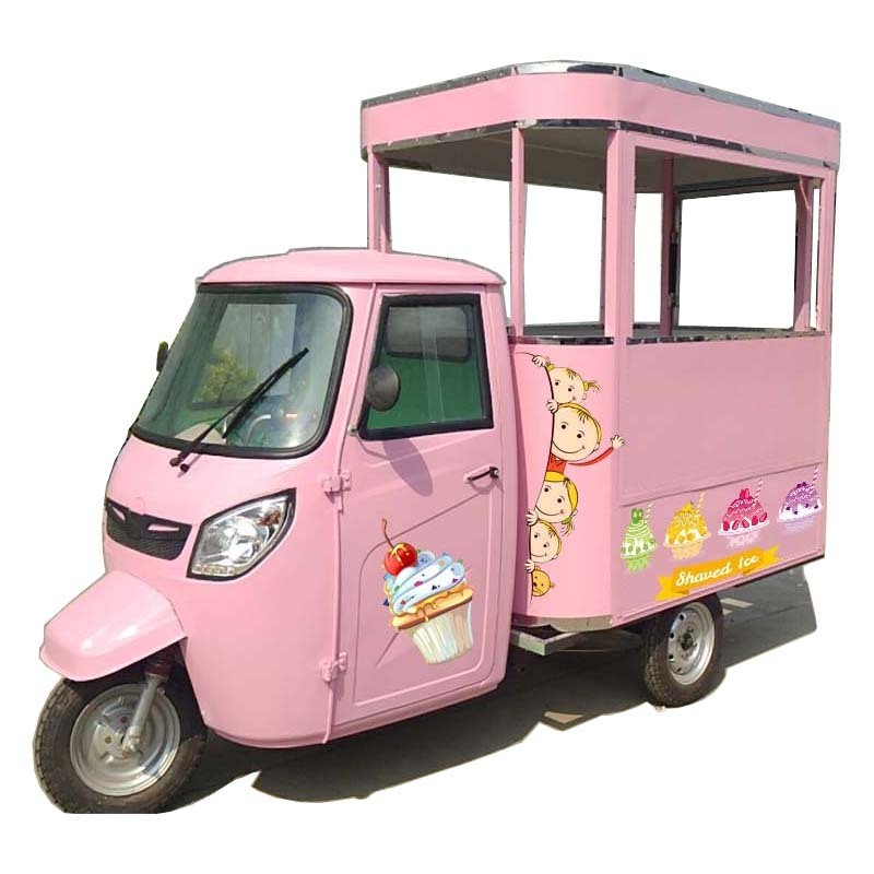 New Design Mobile Electric Tricycle Food Truck For Ice Cream Cart Sale