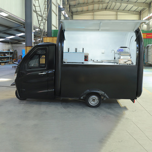 Mobile 3 Wheeler Fast Food Cart Three Wheel Electric Coffee Vend Tricycle Truck Mobile Kitchen