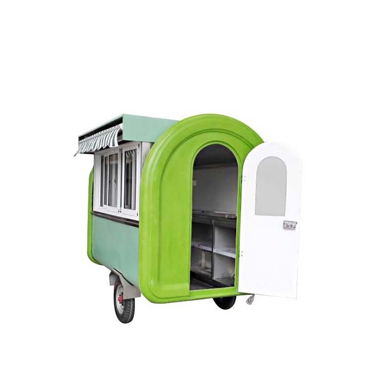 Customised Vending Kinds Stainless Kiosk Steel Small Food Truck For Ice Cream Sale