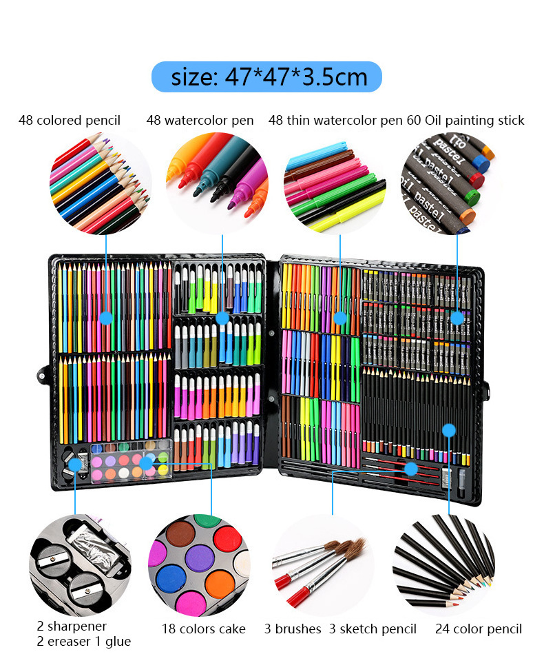 Art supplies children painting super mega art products set for diy