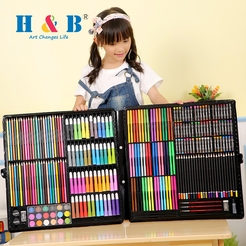 Art supplies children painting super mega art products set for diy