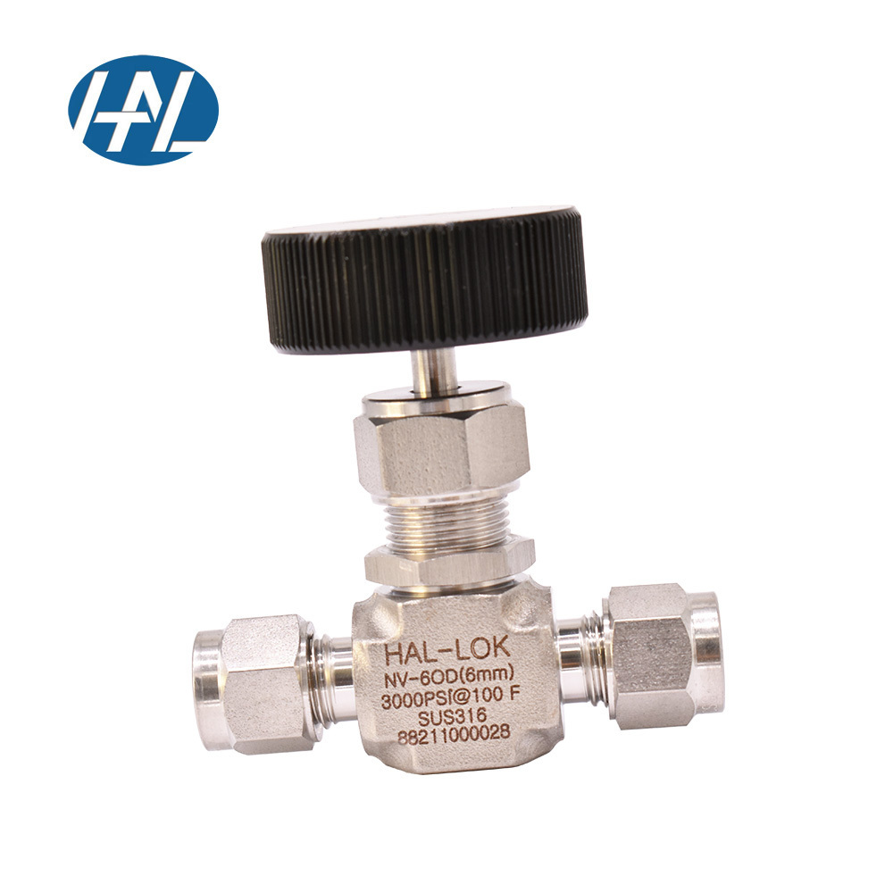 316 Stainless Steel Double Ferrules Needle Valve Integral Bonnet Needle Valves For Regulating And Shut-off